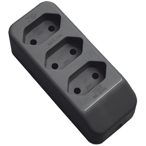 TOMADA-1834-PAD-2P-T-MULT-TRIPLA-20A-GRAFITE-FAME