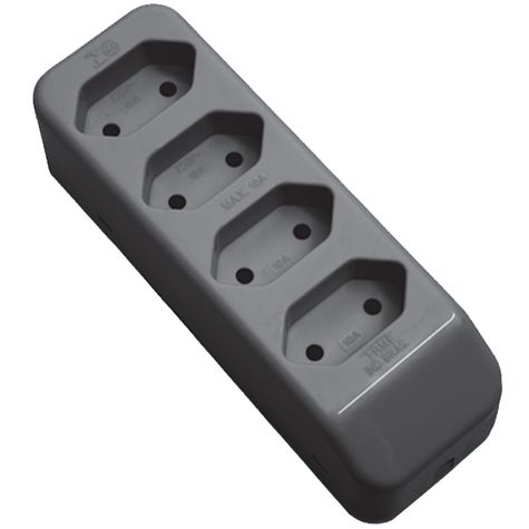 TOMADA-1836-PAD-2P-T-MULT-QUAD.-20A-GRAFITE-FAME