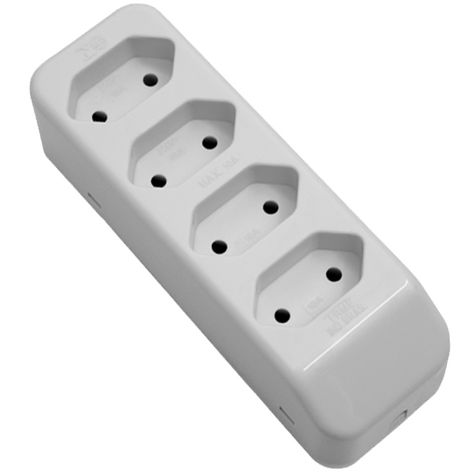 TOMADA-3210-MULTIPLA-UNIVERSAL-2P-QUAD.-20A-FAME