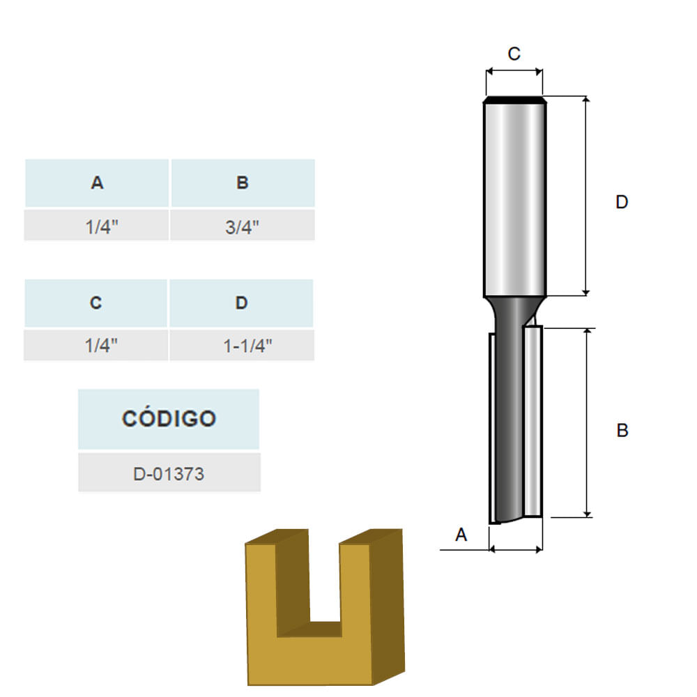FRESA D-01373 PARALELA DP HT 1/4