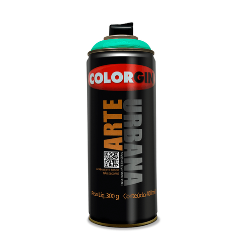 Tinta-Spray-Arte-Urbana-Verde-Menta-Colorgin-