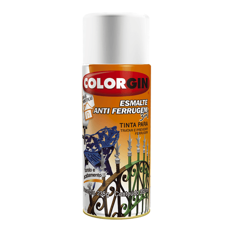 Tinta-Spray-Anti-Ferrugem-Branco-Colorgin