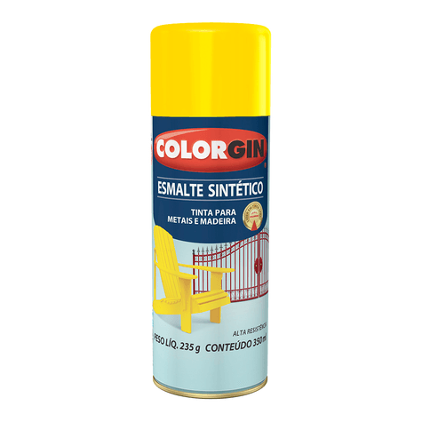 Tinta-Spray-Esmalte-Sintetico-Amarelo-Colorgin