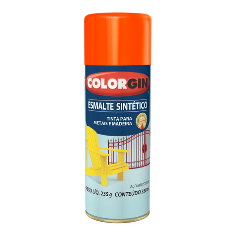 Tinta-Spray-Esmalte-Sintetico-Laranja-Colorgin