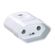 Plugue-Femea-2P-10A-250V-Preto-Branco-57412-951-Tramontina