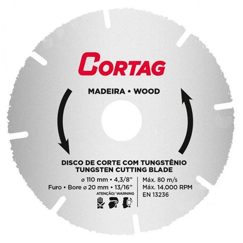 Disco-De-Serra-Tungstenio-110-x-20mm-Cortag