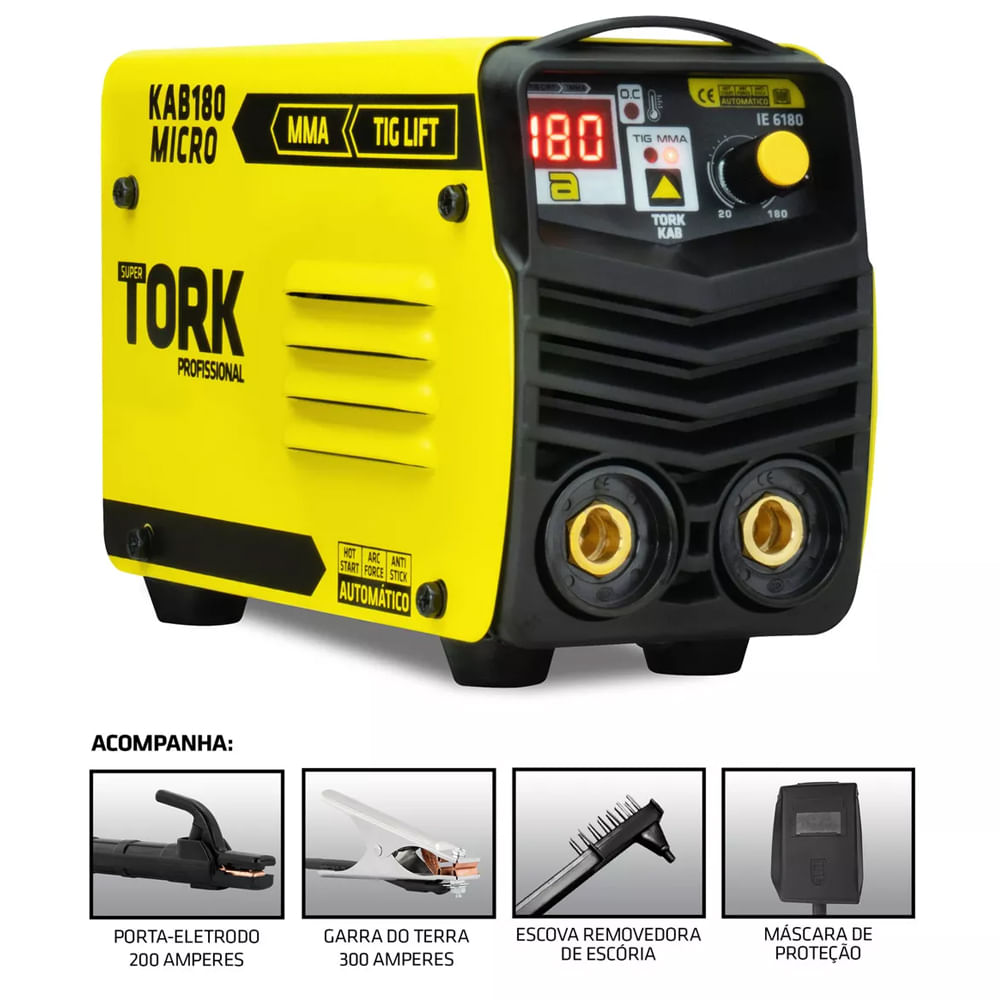 Inversora De Solda Kab Micro 180A IE6180 Tork - Cosama Mobile